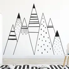 Виниловые наклейки на стену в этническом стиле для детской комнаты, декоративные наклейки на стену, декор для спальни, фрески