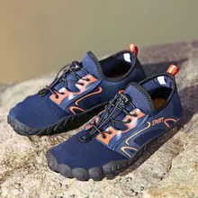 Мужская обувь для купания быстросохнущая Босиком Спортивная Аква обувь для пляжа плавание, серфинг, дайвинг катание на лодках сад прогулки Каякинг открытый