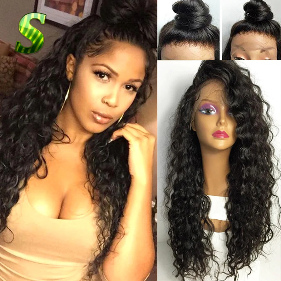 

8A Brazilian Lace Front Human Hair Wig Deep Wave Curly Lace Human Hair Wigs With Baby Hair Deep Curly Weave Wigs For Black Women