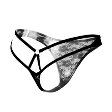 Calcinha t-shirt ultrafina, calcinha sexy feminina, transparente, com renda,