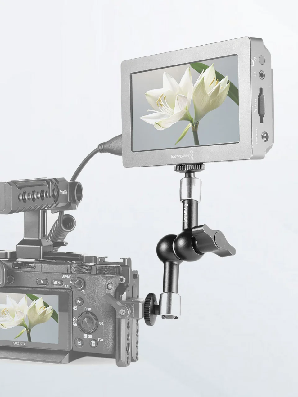 SmallRig 7 дюймов артикулирующий рычаг с 1/4 шурупы Регулируемый фрикционный артикулирующий рычаг для цифровой однообъективной зеркальной камеры ЖК-дисплей монитор-2065