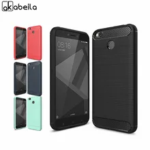 AKABEILA Phone Cover Case For Xiaomi Redmi 4X Redmi4X 5.0 inch Cases Cover Carbon Fibre Brushed TPU Shell Fundas Bag