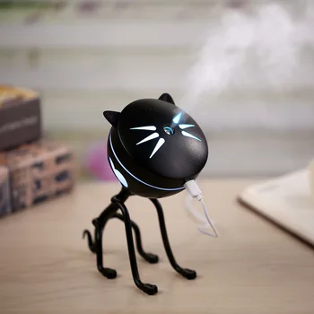 

New Car Universal Car Essential Oil Diffuser Mini High-tech Cat Humidifier LED Night Light USB Aromatherapy Fogger Humidifier