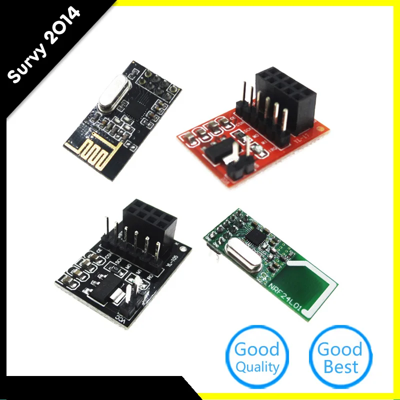 

NRF24L01 2.4GHz RF Wireless Transceiver + Socket Adapter Module Plate Board