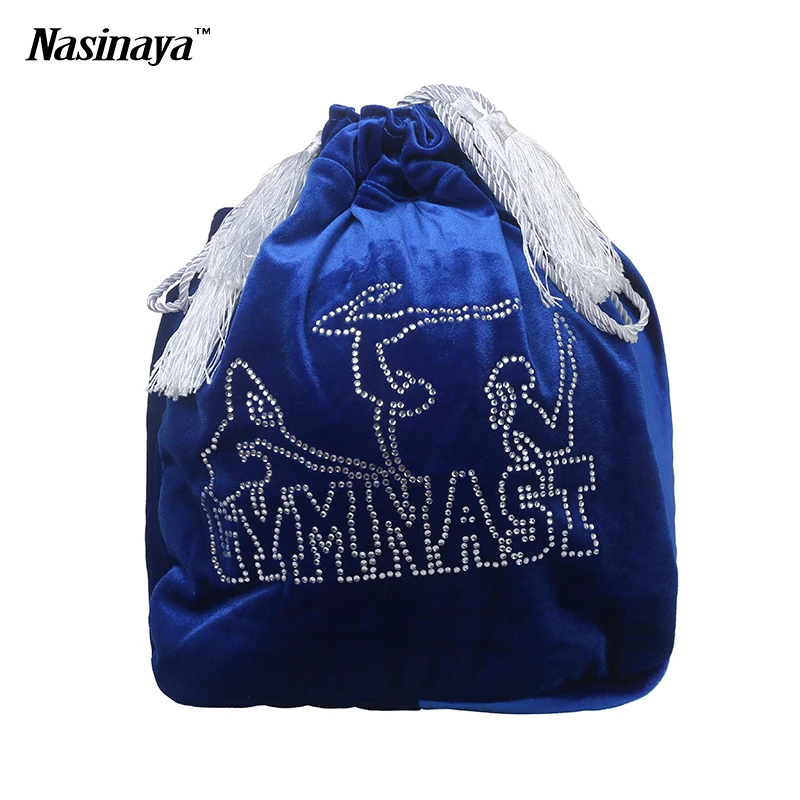 

rhythmic gymnastics ball bag RG professional protection velvet fabric accessories girl rhinestone blue purple colors to select