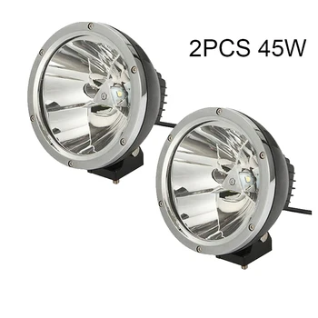 

pair 45w Led Cannon Lights Round Spot Driving Spotlight Work Lamp with Focused Beam for SUV 4WD Off Road Truck SUV ATV Offroad