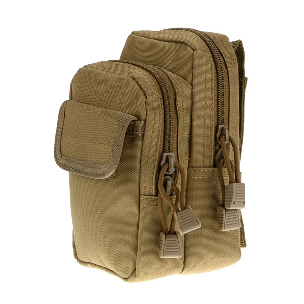 Богемный стиль, уличная камуфляжная армейская нейлоновая EDC поясная сумка, сумка для мелочей, поясная сумка, кошелек для мобильного телефона - Цвет: Хаки