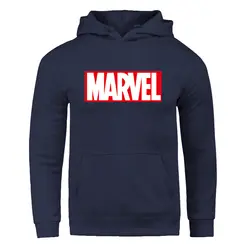 Marvel с принтом букв толстовки Hombre Sudaderas хип хоп для мужчин s бренд толстовки, пуловеры с капюшоном приталенный свитер Толстовка