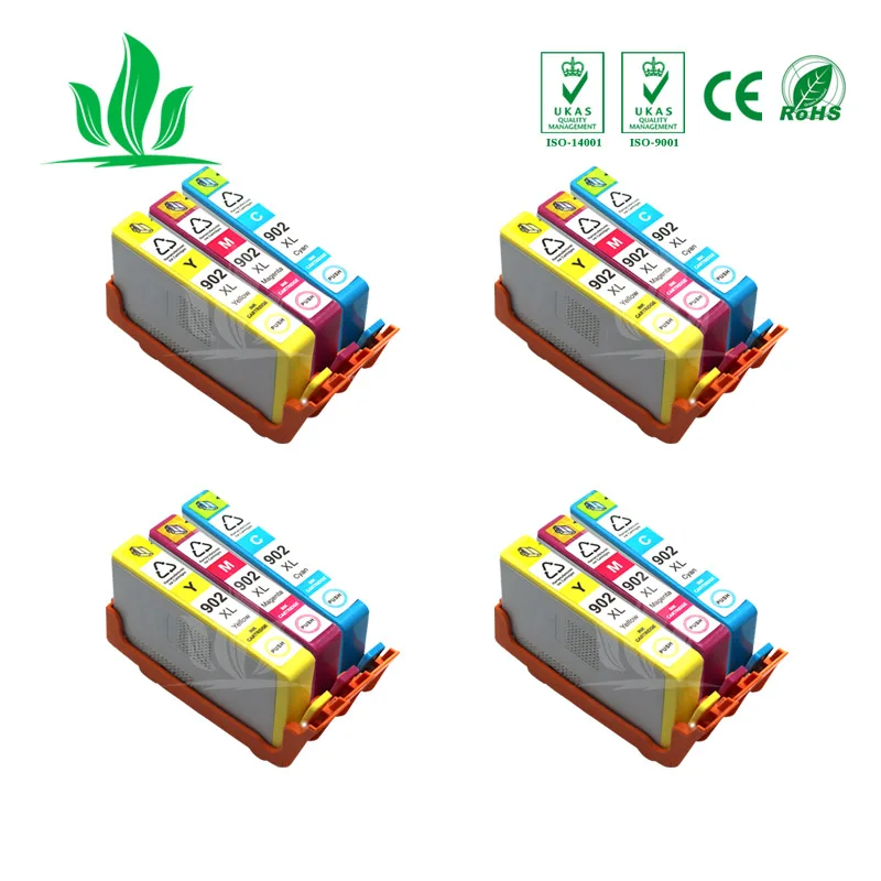 

902XL 4 X CMY Compatible Ink Cartridge for HP902 902 HP902XL suit for HP Officejet Pro 6954 6960 6962 PRINTER