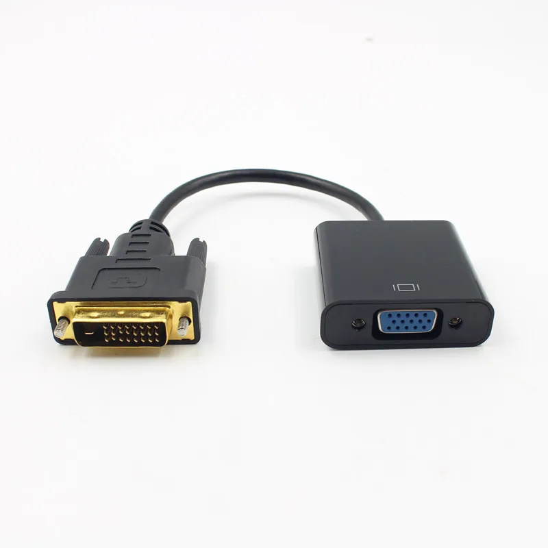 KEBIDU HD 1080P DVI-D VGA адаптер 24+ 1 25Pin DVI штекер 15Pin VGA Женский видео конвертер для компьютера HDTV монитор дисплей