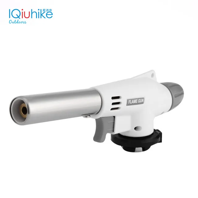 US $5.83 920 Wind Fully Automatic Electronic Flame Gun Butane Burners Gas Adapter Torch Lighter Hiking Campi