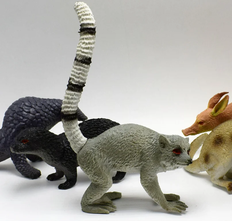 6 шт./лот новинка милая фигурка редкая модель дикого животного Platypus Arctic Fox Pangolin