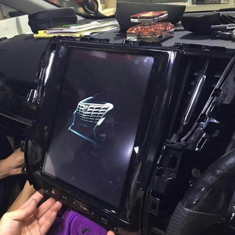 Вертикальный экран Tesla 2 Гб ОЗУ+ 32 Гб ПЗУ Android 7,1 Автомобильный мультимедийный плеер gps для Toyota Alphard Vellfire 30 серии