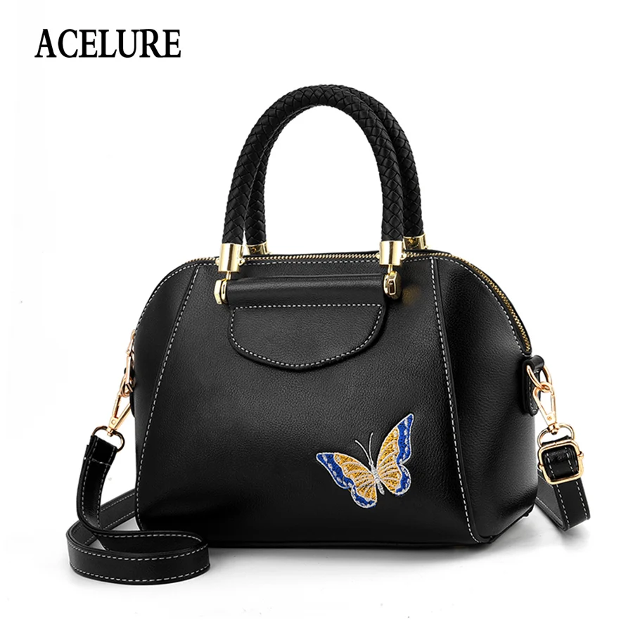 

ACELURE Seashell women's handbag Embroidered crossbody bags for women 2018 Butterfly print luxury handbags women bags designer