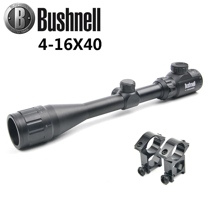 

BUSHNELL White Scope 4-16x40 Aoe Riflescope Adjustable Green Red Dot Hunting Light Tactical Scope Reticle Optical Sight Hunting