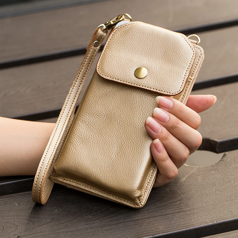 

For IPhone X Cell Phone Package All Handmade Custom For IPhone 8 Phone Case Litchi Hanging Neck Wall Phone Case