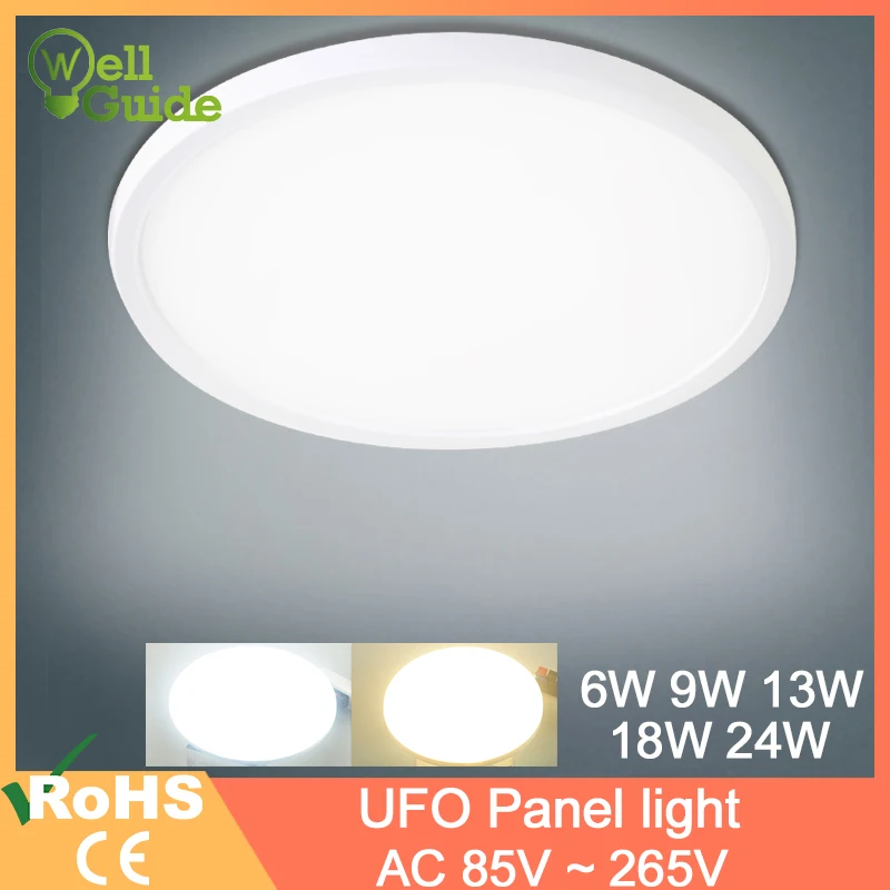 

Ceiling Light 24W 18W 13W 9W 6W LED Panel Lamp Down Light Surface Mounted AC 85-265V Modern Lamp For Home led ceiling Lighting