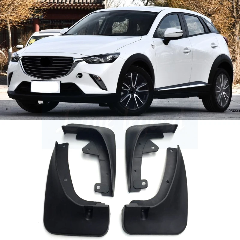 

Set Molded Car Mud Flaps For Mazda CX-3 CX3 2016 - 2018 Mudflaps Splash Guards Mud Flap Mudguards Fender Front Rear 2017