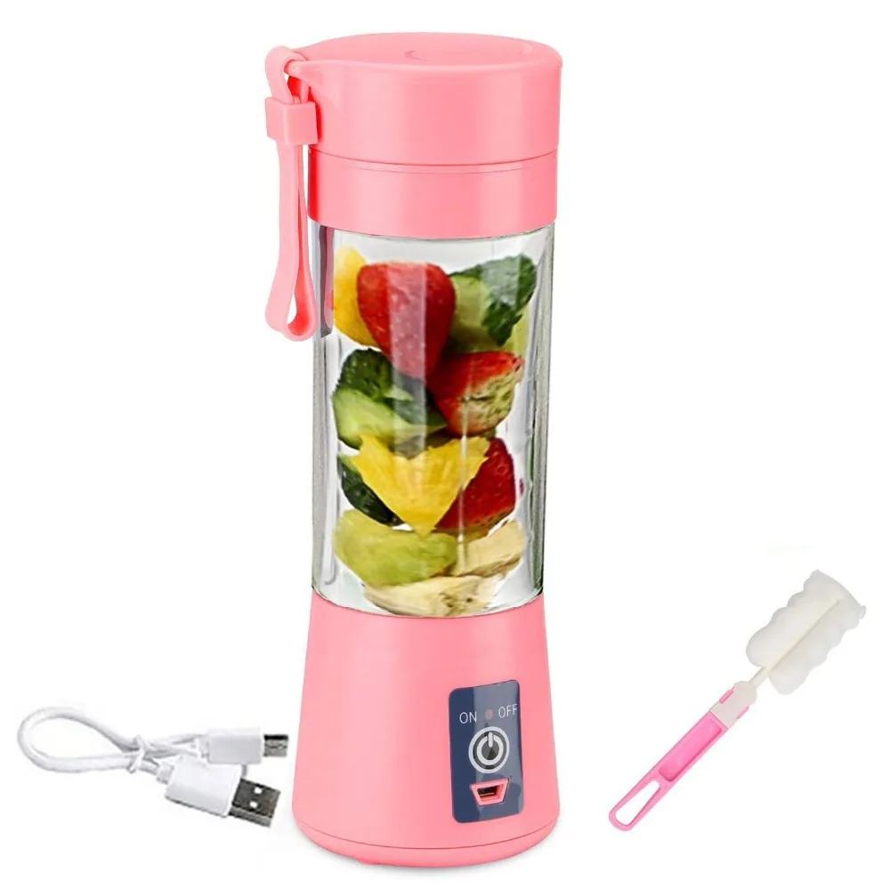 

400ml Portable Juice Blender USB Juicer Cup Multi-function Fruit Mixer Six Blade Mixing Machine Smoothies Baby Food dropshipping