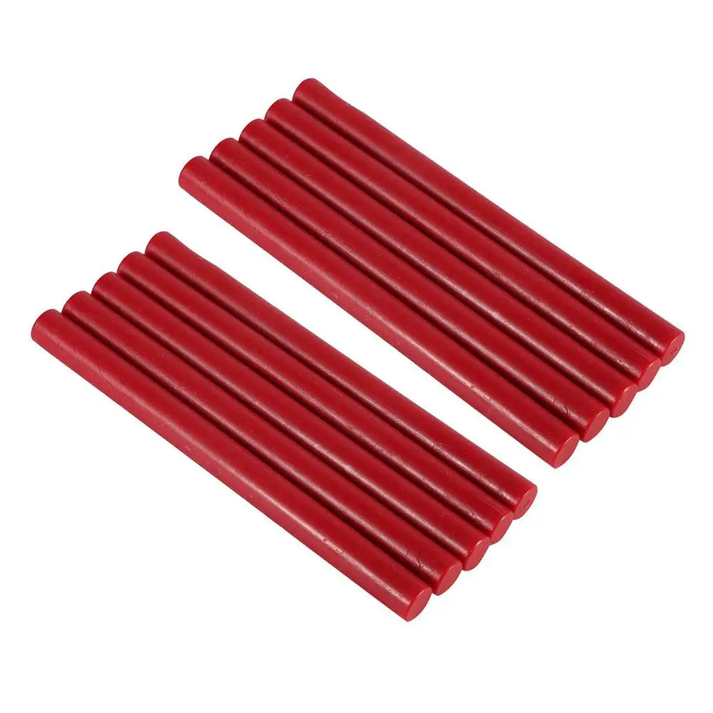 10 шт./компл. винтажные палочки с соединяющим материалом для плавления инструмент штамп конверт приглашение - Цвет: Brown red