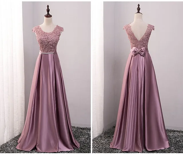 Brown Floor Length Plus Size Dress