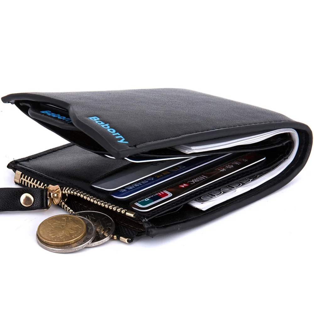 2018 New Fashion Man font b Wallets b font Male Purse Card Holders Small Zipper font