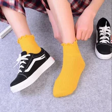 Новинка г.; однотонные хлопковые носки; женские летние короткие носки; тапочки; женские повседневные Мягкие носки