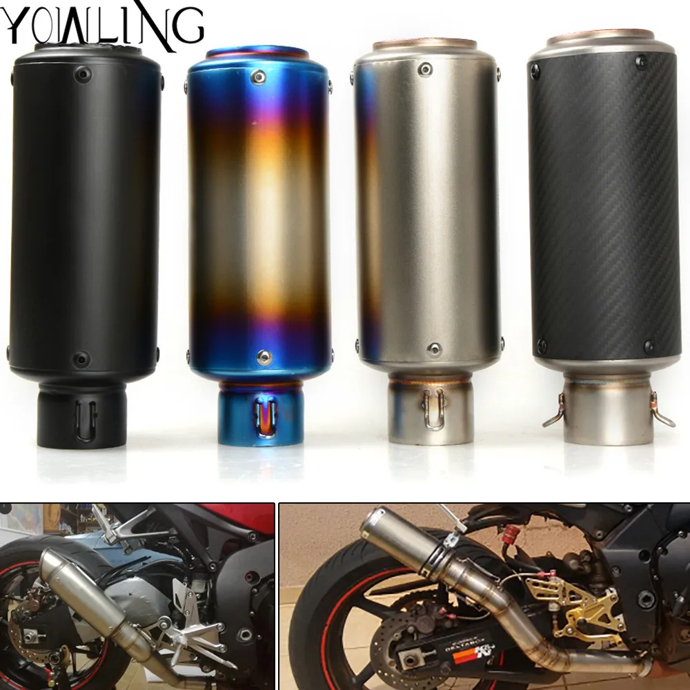 

Universal 51 61mm motorcycle Exhaust exhaust muffler Muffler Exhaust Escape FOR BMW yamaha Kawasaki honda ducati Suzuki GSXR