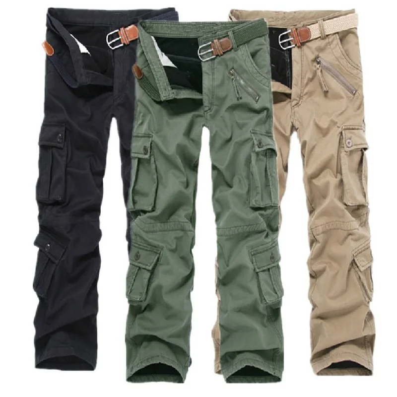 Jeans Men 2016 Cargo Elastic Waist Jean Pants High Quality Tactical ...