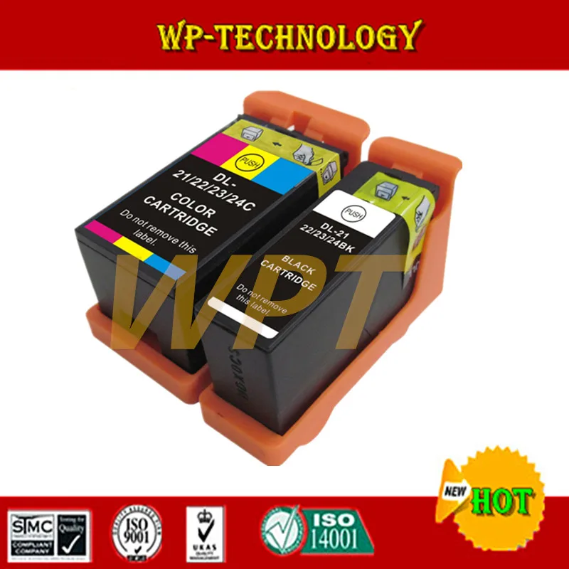 2PK Ink Cartridge For Dell 21 22 23 24 Inkjet Cartridge Compatible For DELL V313 V313W V515W