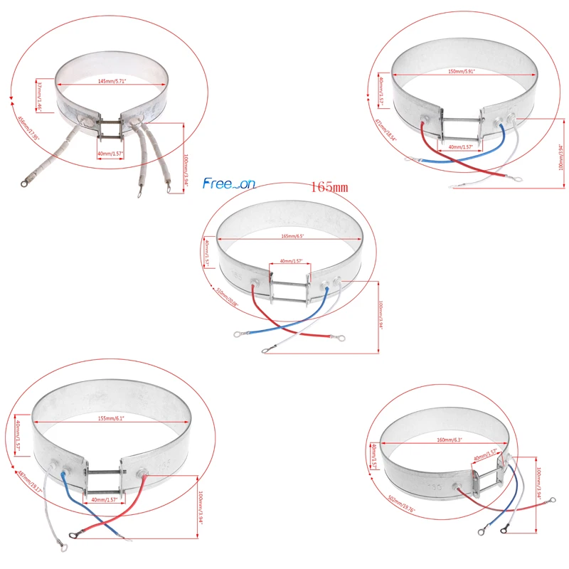 145/150/155/160/165 мм тонкая полоска нагревательный элемент 220V 750W для бытовых электроприборов, Новинка