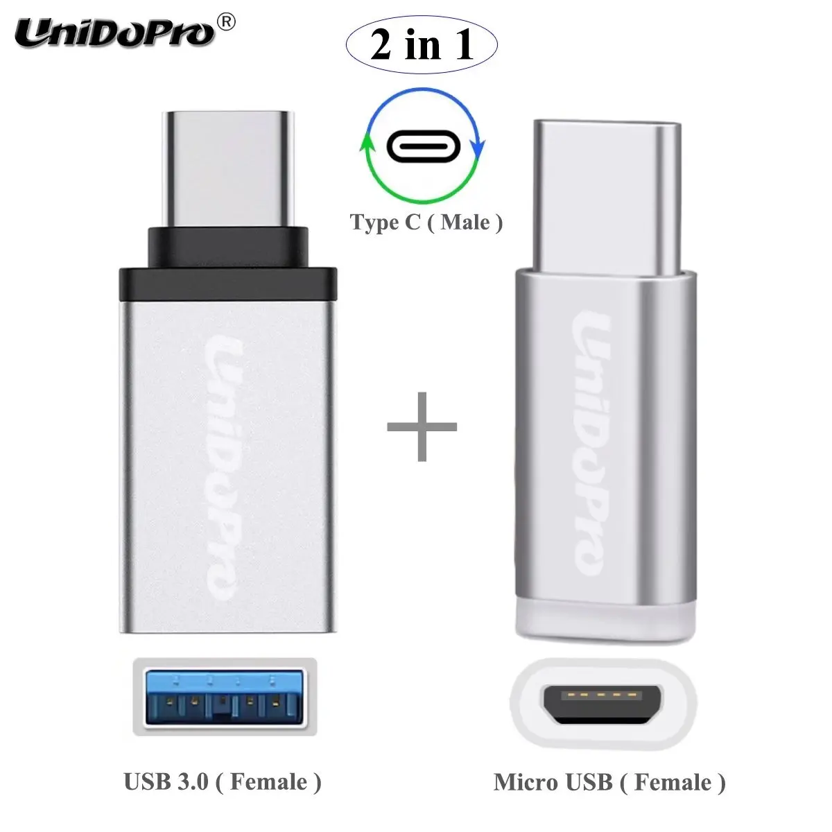 Переходник с Type-C на USB OTG + USB-C Micro для Sony Xperia 1 XZ3 L1 L2 XZ XZ1 XZ2 Premium X Compact XA1 10 Plus XA2 Ultra |