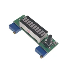 LM3914 синий 10-сегметный 3,7 V литиевая батарея 12V Батарея Ёмкость индикатор модуль Мощность уровень шума Тестер светодиодный Дисплей электронн...