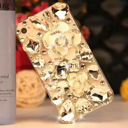 S1 Роскошные Bling алмазный камень цветок Кристалл Жесткий Чехол для iPhone 5 5S SE 6 7 6 S 6 плюс для Samsung Galaxy note7 5 S7 S7edge