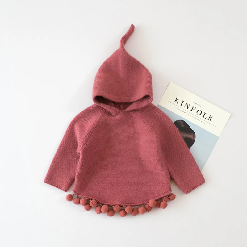 Детский вязаный свитер с капюшоном R & Z Осень зима 2019|kids knitwear|girls knitknitwear kids |