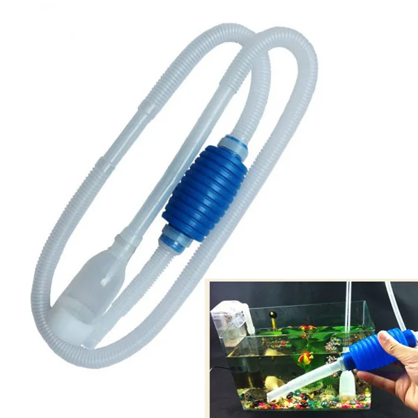 

New Useful Aquarium Siphon Gravel Cleaner Clean Simple Fish Tank Vacuum Water Change Pump