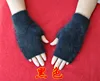 Gants sans doigts pour femmes, mitaines en cachemire, mouton fin, vison exposé, tricotés, hiver, automne ► Photo 2/5