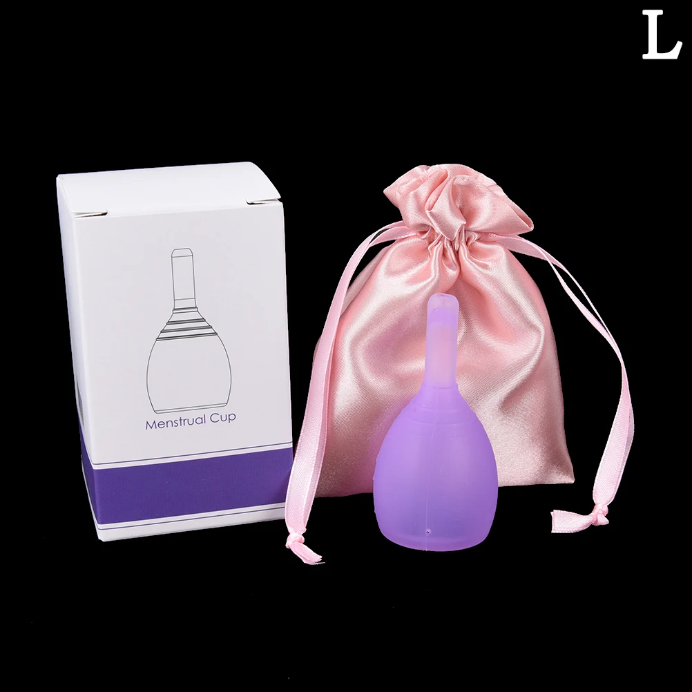 Силиконовые женские гигиенические чашки для женщин, менструальные чашки - Цвет: PPL
