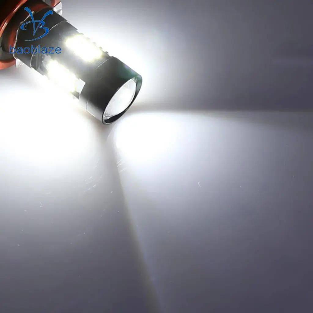 2pcs H10 21SMD Car LED White Fog Driving Light Bulbs Lamp DRL DC 12V-28V