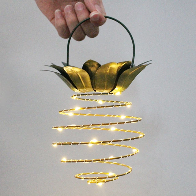 2 Pcs / Set Hanging Pineapple Solar LED Lights Lamps Waterproof 2 Pcs / Set Hanging Pineapple Solar LED Lights Lamps Waterproof Outdoor Garden Patio Yard Home Decor Party & Holiday DIY Decor - 2 Pcs / Set Hanging Pineapple Solar LED Lights Lamps Waterproof