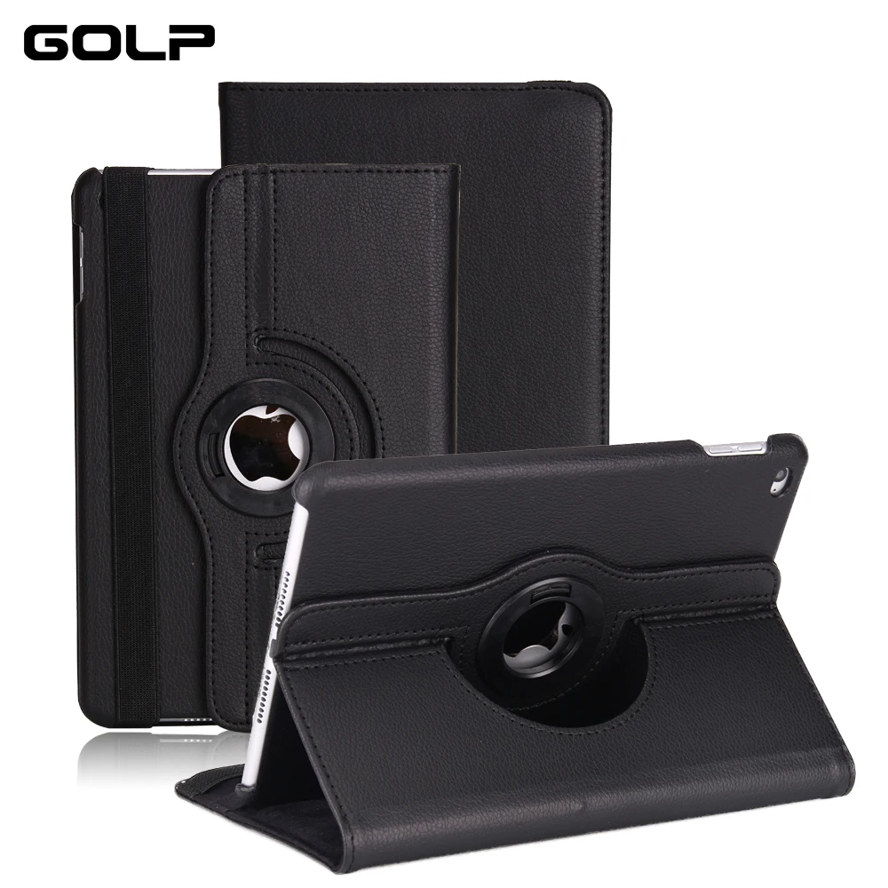 

Smart Cover For iPad 2018 Case, GOLP Ultra Slim PU Leather Flip case For iPad 2017 with stand holder for iPad 9.7 2017 2018 case