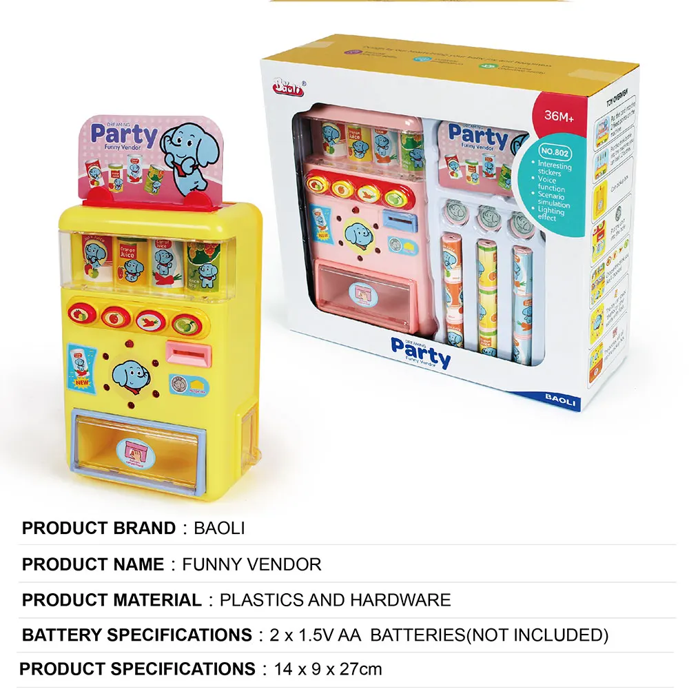 

Multicolor Children'S Vending Machine Vending Machine Toy Puzzle Room Party Beautiful Fashion Novelty