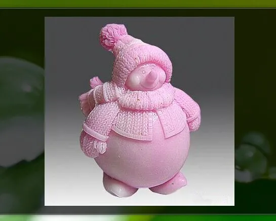 Najtaniej 3D Snowman formy silikonowe Snowman mydło formy Christma formy silikonowe do mydła boże narodzenie żel krzemionkowy die kamień zapachowy forma forma na świeczkę