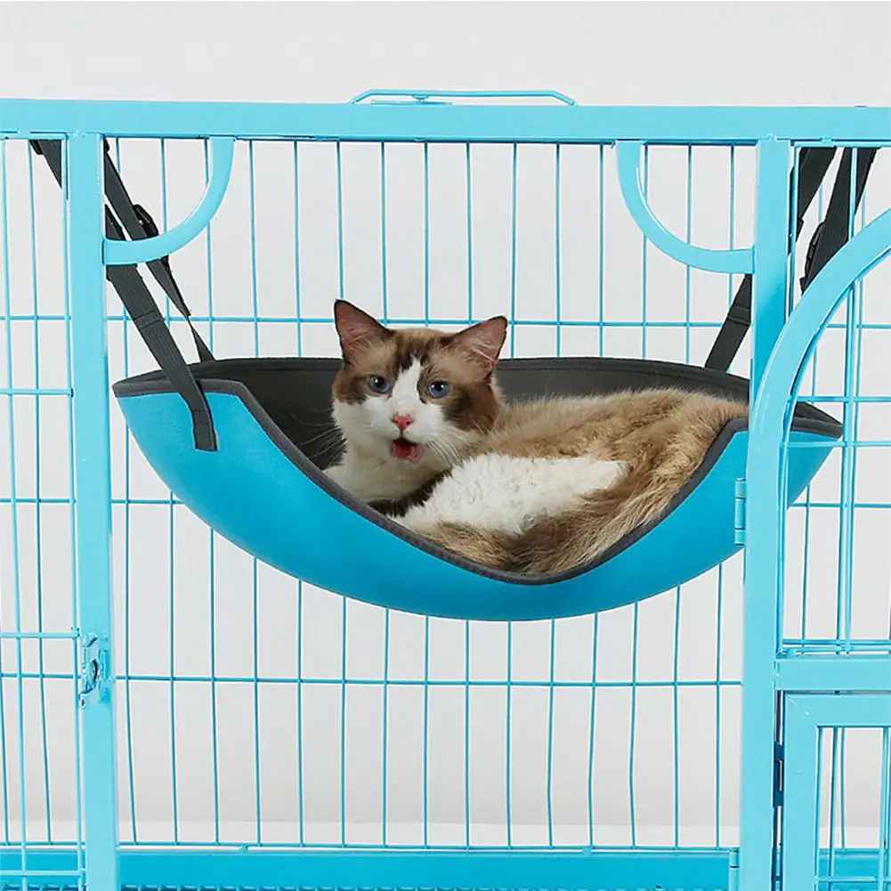 Adeeing Safe Comfortable Oval Cat Hammock Hanging Bed Breathable Cages