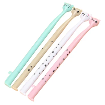 

4 pcs/pack 0.5mm Cute Candy Bow Cat Gel Ink Pen for School Office Black
