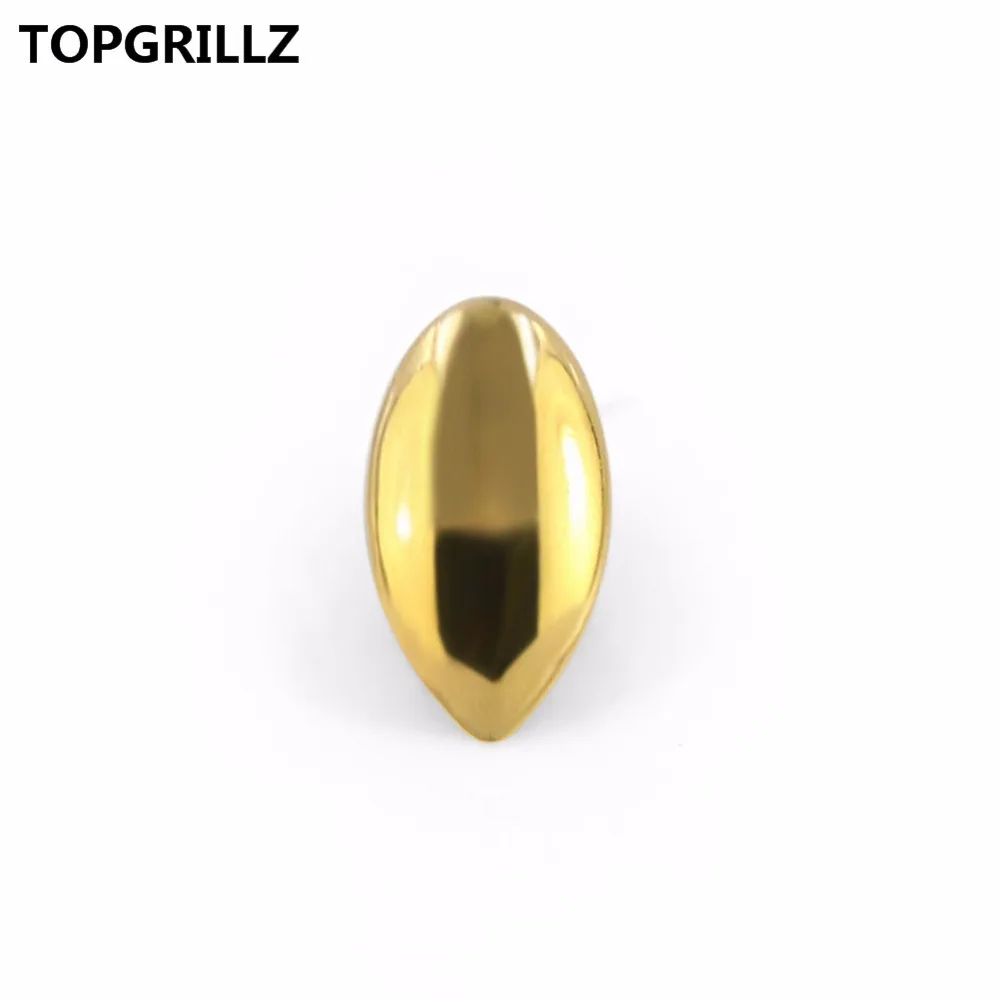 TOPGRILLZ вампирский Клык Одноместный колпачок золотой тон собачья на заказ зуб грили клыки Дракула зубы Грилль, подарок