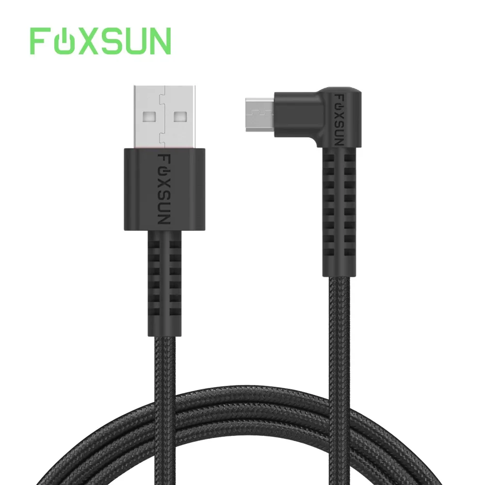 Кабель Micro USB Foxsun нейлоновый 6 футов/1 8 м 90 градусов для смартфонов Samsung Kindle HTC LG