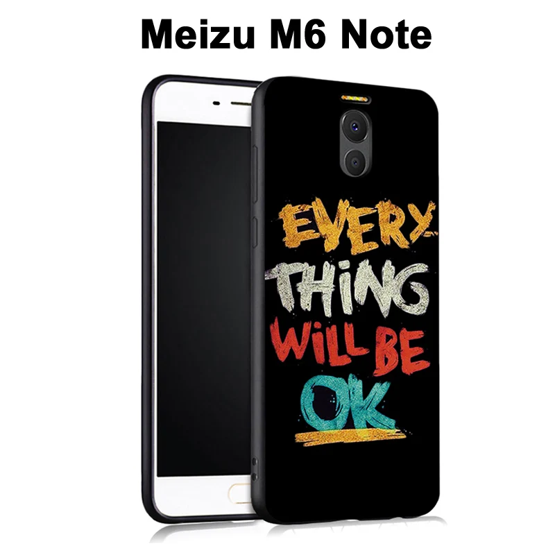 Meizu m6 note 16 ГБ 32 чехол 3D рельефный силиконовый задняя крышка для мультяшный мягкий |