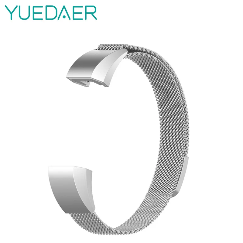 

Yuedaer Metal Wrist Strap For Fitbit Alta HR Replacment Band Milanese Loop Magnetic Buckle Straps For Fitbit Ace Kids Smart Band