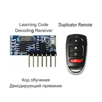 

200pcs DC3V 5V 433.92mhz Receiver module with Decoding EV1527 learning code and 433mhz Remote control